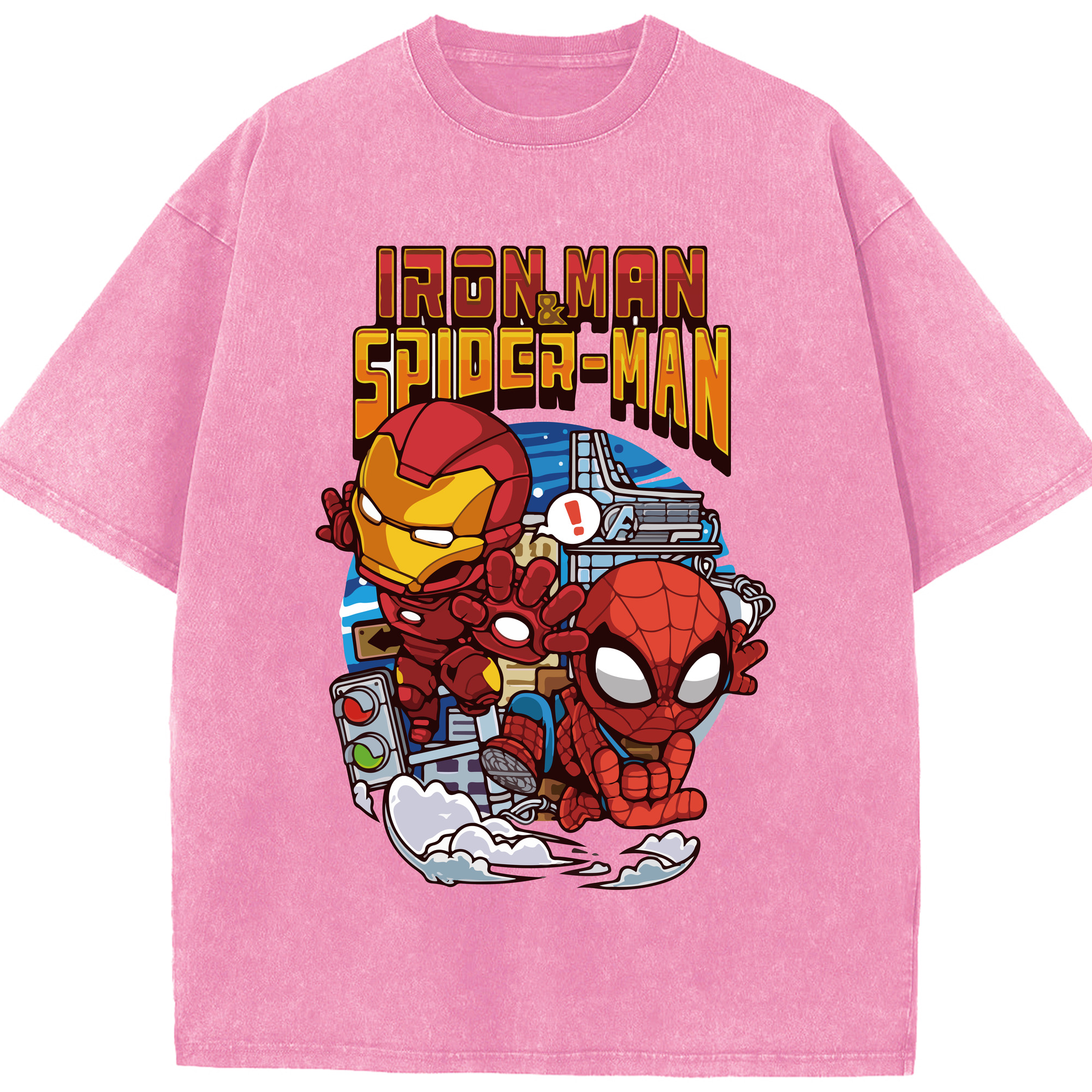 （画像用） アベンジャーズ The Avengers 綿100% ヴィンテージ風 半袖Tシャツ（フロントプリント）